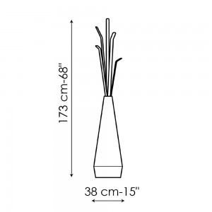 Perchero Kadou light de Bonaldo. Diseño de complementos para interiores.