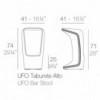 Taburete Ufo con Doble Pared Fabricado en Resina | Vondom |  Lluesma