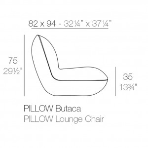 Butaca Pillow de Diseño con Acabado Mate o Brillante | Diseño Vondom