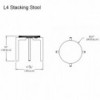 Taburete apilable L4 de Loll Designs. Productos hechos con material reciclado.