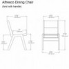 Silla de comedor Alfresco de Loll Designs. Productos hechos con material reciclado.