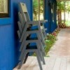 Silla de comedor Alfresco de Loll Designs. Productos hechos con material reciclado.