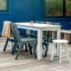 Silla de comedor Alfresco de Loll Designs. Productos hechos con material reciclado.