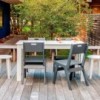 Silla de comedor Alfresco de Loll Designs. Productos hechos con material reciclado.