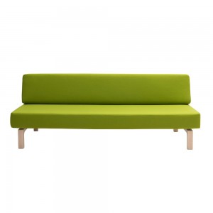 Sofá cama Lazy de Softline de una plaza de diseño nórdico para dormitorio o salón.