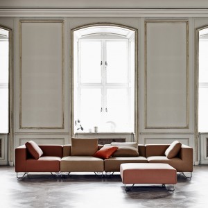 Sofá modular Lotus para salón de Softline. Sofás modulares de diseño nórdico.