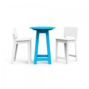 Mesa de bar Fresh Air de Loll Designs. Productos hechos con material reciclado.