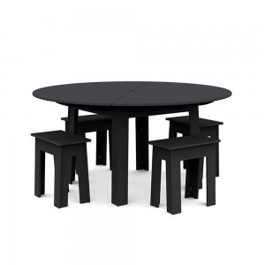 Mesa Fresh Air redonda de Loll Designs. Productos hechos con material reciclado.