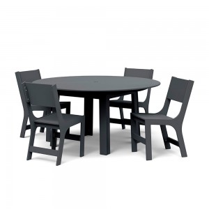 Mesa Fresh Air redonda de Loll Designs. Productos hechos con material reciclado.