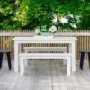 Banco Fresh Air de Loll Designs. Productos hechos con material reciclado.