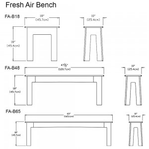 Banco Fresh Air de Loll Designs. Productos hechos con material reciclado.