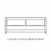 Sofá cama Metro para salón de Softline. Sofácamas inviduales y dobles.