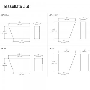 Macetero Tessellate Jut de Loll Designs. Productos hechos con material reciclado.