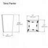 Macetero Tetra de Loll Designs. Productos hechos con material reciclado.