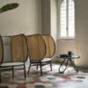 Mesa Auxiliar Arch Madera de GTV Thonet Vienna. Mesitas para salón de diseño.