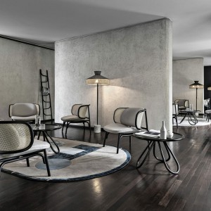 Mesa Auxiliar Arch Madera de GTV Thonet Vienna. Mesitas para salón de diseño.