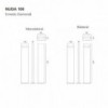 Nuda 100 Outdoor Artemide. Tienda online lámparas modernas de piso para jardin.