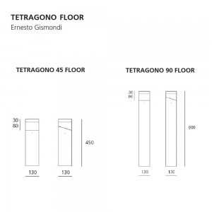 Tetragono Outdoor de Artemide. Diseño de lámparas elegantes para exteriores.