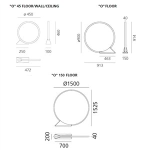 Lámpara suelo "O" Outdoor Artemide
