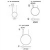 Lámpara de suspensión O Artemide. Diseño moderno y elegante exterior.