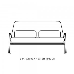 Sofá Nola de Softline. Sofás modernos para comedor. Muebles de diseño.