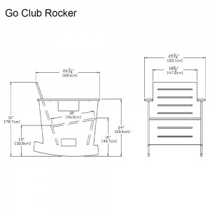 Mecedora Go Club de Loll Designs. Productos hechos con material reciclado.
