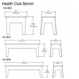 Banco Health Club de Loll Designs. Productos hechos con material reciclado.