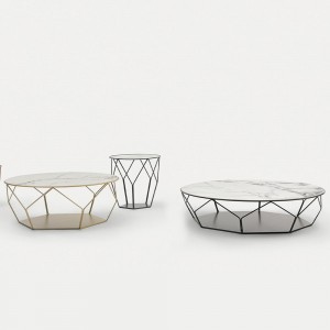 Mesa Centro Arbor doble de Bonaldo. Complementos modernos para interior.