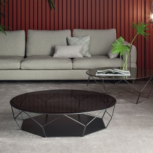 Mesa Centro Arbor doble de Bonaldo. Complementos modernos para interior.