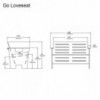 Banco Go Love de Loll Designs. Productos hechos con material reciclado.
