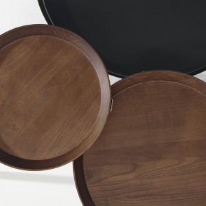Mesa Centro Frinfri Madera de Bonaldo. Diseños modernos para interior.