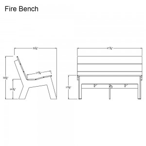 Banco Fire de Loll Designs. Productos hechos con material reciclado.