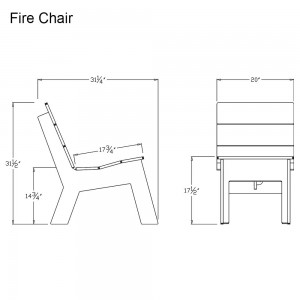 Butaca Fire de Loll Designs. Productos hechos con material reciclado.