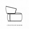 Sillón Picolo de Softline. Muebles de diseño nórdico. Sillones y butacas.
