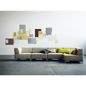 Sofá modular Planet para salón de Softline. Sofá modular de diseño nórdico.