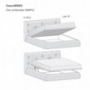 Cama Modo elegante y atractiva de Novamobili. Camas de dos plazas modernas.