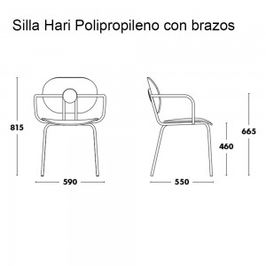 Sillón Hari Polipropileno de Ondarreta. Sillas de diseño. Sillas de exterior.