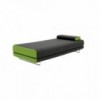 Sofá cama elegante Shine para dormitorio de Softline. Sofacamas de una y dos plazas.