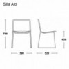 Silla tapizada Alo de Ondarreta. Sillas de diseño. Silla tapizada para interior.
