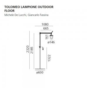 Tolomeo Lampione Outdoor Floor Artemide. Tienda online lámparas modernas.