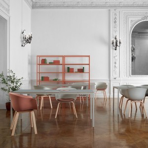 Silla Bai madera polipropileno de Ondarreta. Sillas de diseño. Silla de madera.