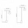 Lámpara Bardot al suelo de Bonaldo. Elegante diseño en metal lacado.