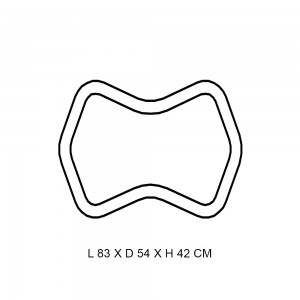 Pouf Unit de diseño nórdico Softline. Poufs modulares para hogar y contract.