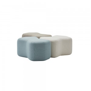 Pouf Unit de diseño nórdico Softline. Poufs modulares para hogar y contract.