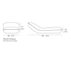 Tumbona Pillow de Diseño Lacada o Mate con Doble Pared | Vondom