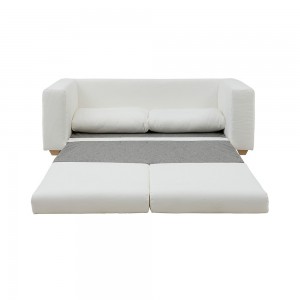 Sofá cama de diseño Victor con posterior ajustable para dormitorio de Softline.