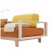 Sofá cama de diseño Wood de Softline. Sofá cama para dormitorio o salón.