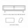 Sofá cama de diseño Wood de Softline. Sofá cama para dormitorio o salón.