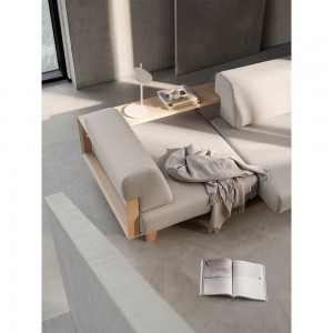 Sofá cama de diseño Wood de Softline. Sofá cama para dormitorio o salón.