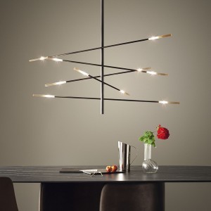 Lámpara suspendida Crossroad de Bonaldo. Diseño italiano de iluminación.